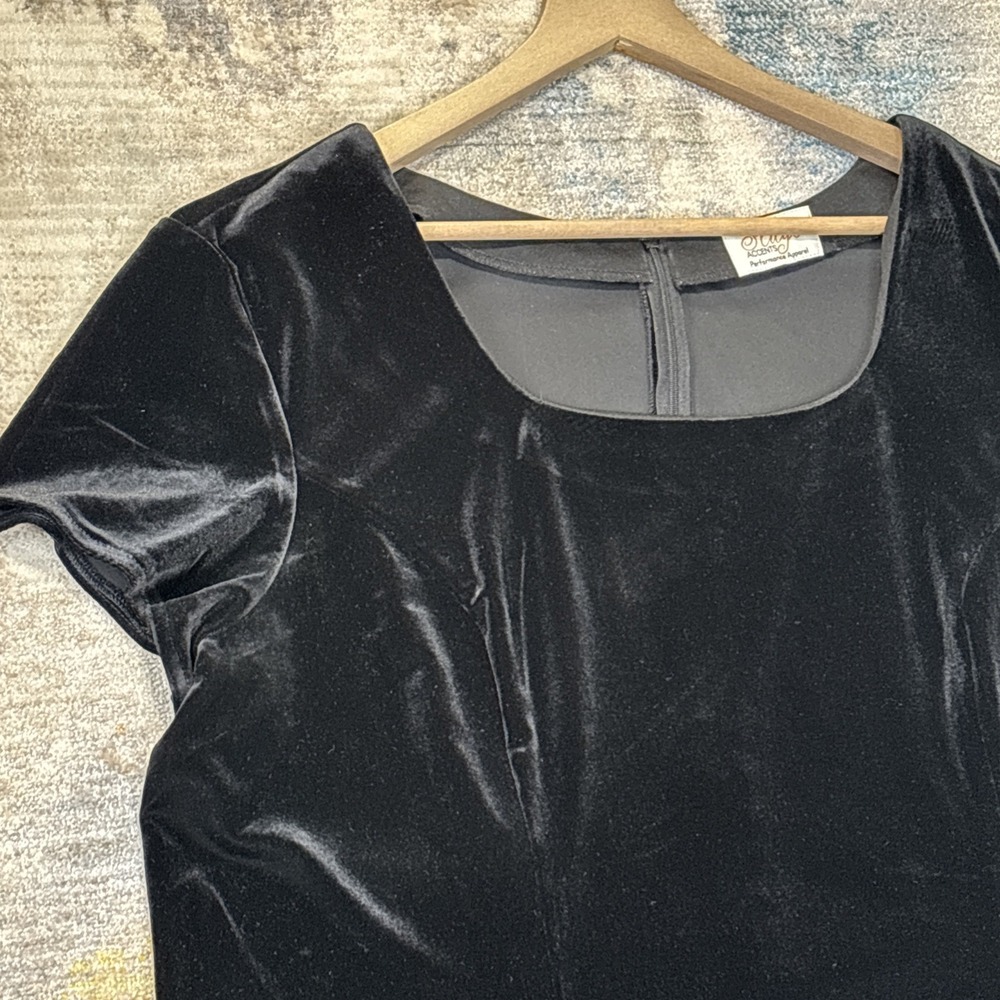 Vintage Crushed Velvet Whimsy‎ Goth Gothic Core Top | Dark Romantic